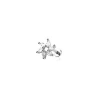CZ prong spiral marquise sun gem top 316l surgical steel labret