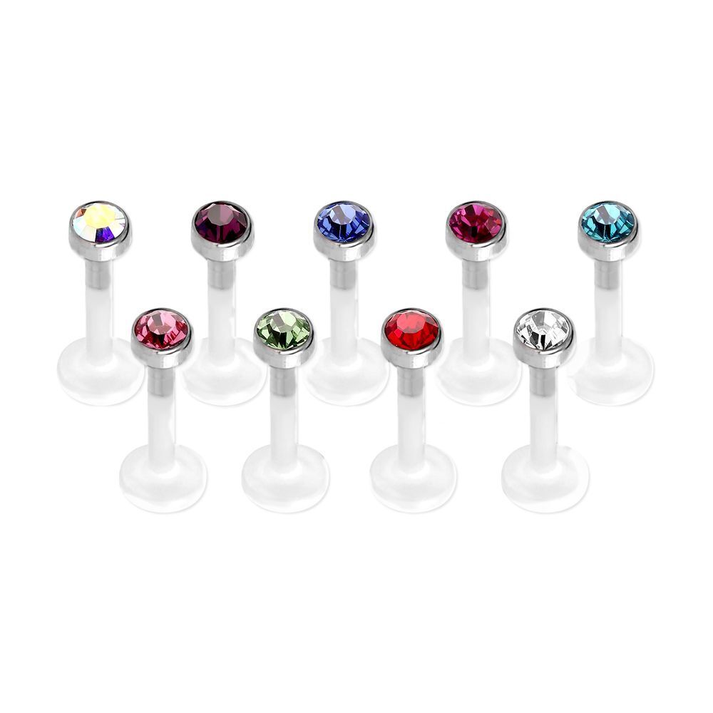 Bioplast labret studs hotsell
