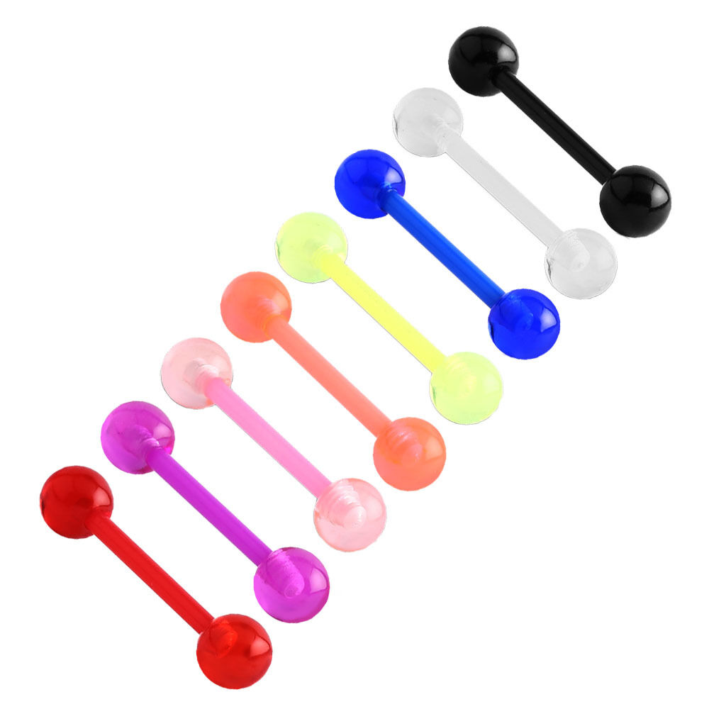 Rubber store tongue rings
