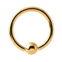 Bright Gold Ball Closure Rings image