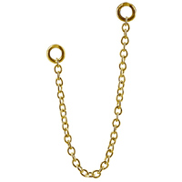Bright Gold Hanging Chains for Hinged Segment Rings image