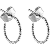 Surgical Steel Braided Sleeper Style Ear Stud : Pair image