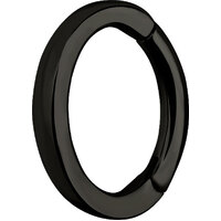Black Steel Oval Hinged Rook Ring image