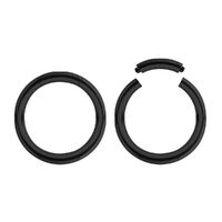 Black Steel Smooth Segment Ring image