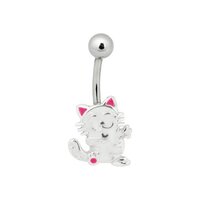 Steel Basicline® Cartoon Style Cat Navel Bananabell image