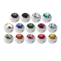 Steel Basicline® Faceted Jewelled Clip-in Ball image