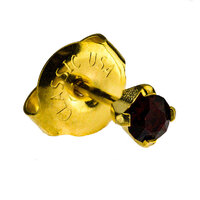 24ct Gold Plate Clawset Birthstone Regular : Garnet image