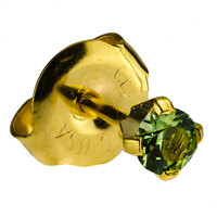 24ct Gold Plate Clawset Birthstone Regular : Peridot image