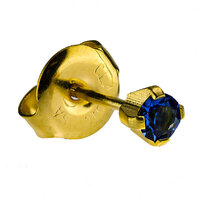 24ct Gold Plate Clawset Birthstone Regular : Sapphire image