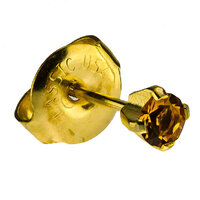 24ct Gold Plate Clawset Birthstone Regular : Topaz image