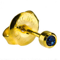 24ct Gold Plate Bezelset Mini : Sapphire image