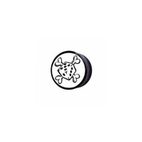 Dice and Crossbones Buffalo Horn Plug image