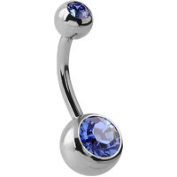 Steel Basicline® Double Jewelled Navel Bananabells image