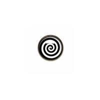 Titanium Highline® Black/White Spiral Ikon Disc for Dermal Anchors image