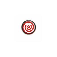 Titanium Highline® Red/White Spiral Ikon Disc for Dermal Anchors image