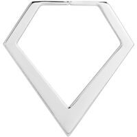 Steel Annealed Diamond Plug Hoop : 1.0mm (18ga) image