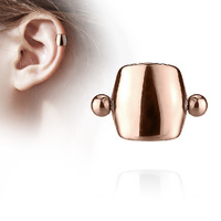 Simple Shield Helix, Ear Cartilage Cuff Barbell  image