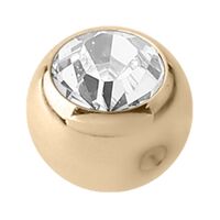 14ct Gold Clip In Jewelled Ball image