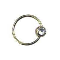 14ct Gold Jewelled Nail Ring image