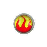Screw On Picture Ball Flame image