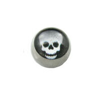 Screw On Picture Ball Skull image