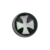 Screw On Picture Ball Templar Cross image