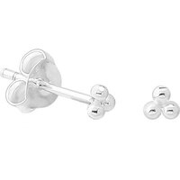 Sterling Silver Triple Ball Ear Studs : Pair image