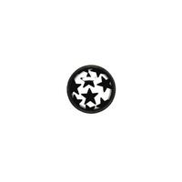 Titanium Blackline® Ikon Discs - Black Stars on White image