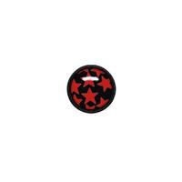 Titanium Blackline® Ikon Discs - Red Stars on Black image