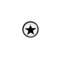 Titanium Blackline® Ikon Discs - Black Star on White image