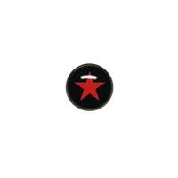 Titanium Blackline® Ikon Discs - Red Star on Black image