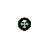 Titanium Blackline® Ikon Discs - Green Cross on Black image