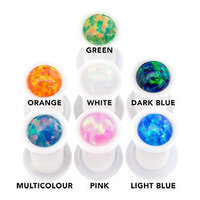 Synthetic Opal White Acrylic Plugs image