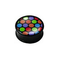 Mega Ikon Plug - Rainbow Polka Dots image