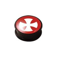 Mega Ikon Plug - Red/White Cross image
