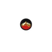 Steel Blackline® Threaded Ball - Flames image