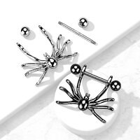 Nipple Shield Ring Hanging Spider image