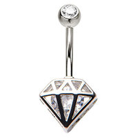 Diamond Caged Gem Navel image