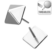Threadless Titanium Pyramid Attachment : 4mm x 4mm image