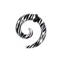 Plastic Print Spirals - Zebra image