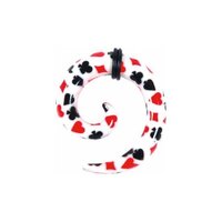 Plastic Print Spirals - Card Suits image