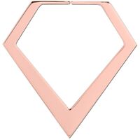 Rose Gold Annealed Diamond Plug Hoop : 1.0mm (18ga) image