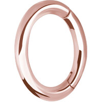 Rose Gold Oval Hinged Rook Ring image