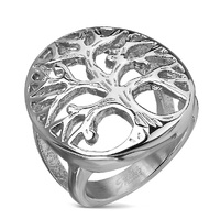 Tree of Life Stainless Steel Casting Ring image