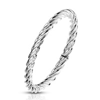 Twisted Stainless Steel Ring image