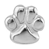 316L Surgical Steel Paw Print Internal Attachment image