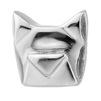 Steel Internally Threaded Geometric Dog Head Attachment : 14g (M1.2) image