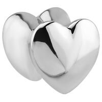 Steel Solid Double Flared Heart Plug image