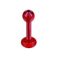 Supernova Fire Red Micro Labret with SWAROVSKI Jewelled Ball