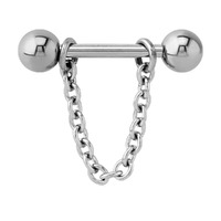 Steel Chain Nipple Barbell image